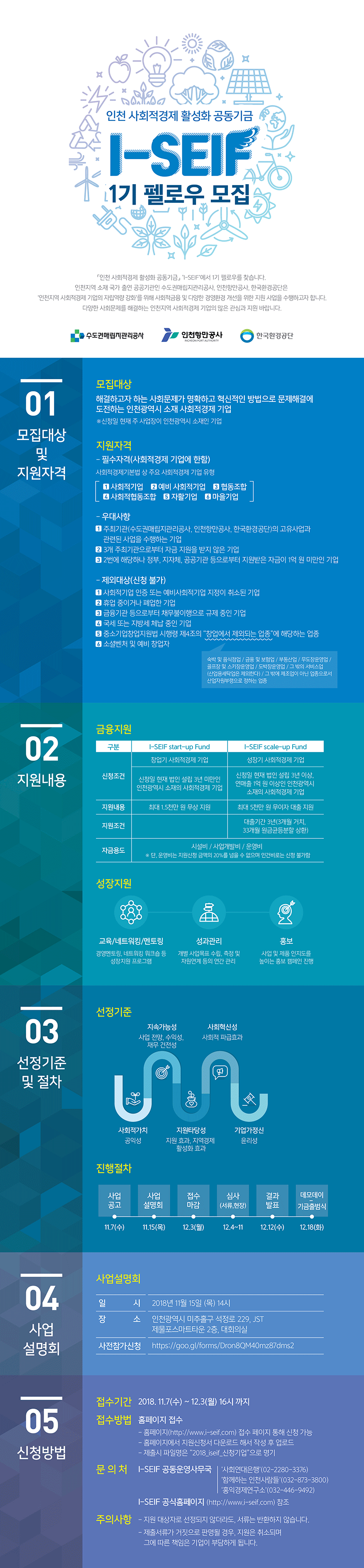 인천 사회적경제 활성화 공동기금 I-SEIF 1기 펠로우 모집.자세한 내용은 아래 참조